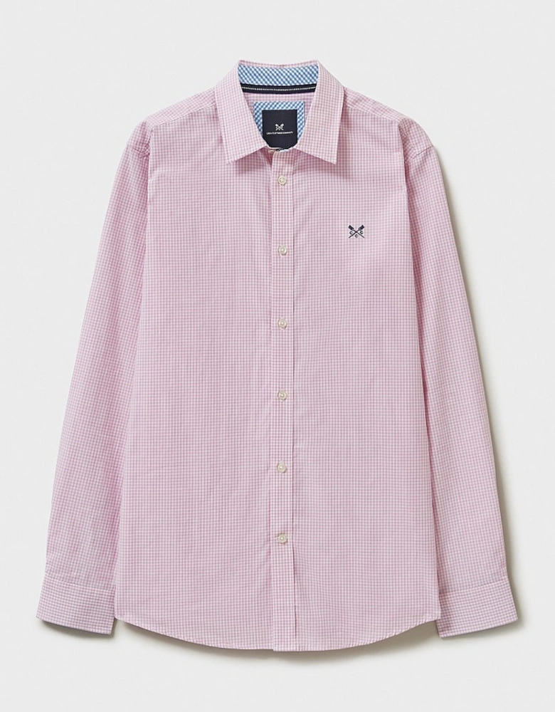 Men's Crew Classic Micro Gingham Shirt Heritage Pink/White