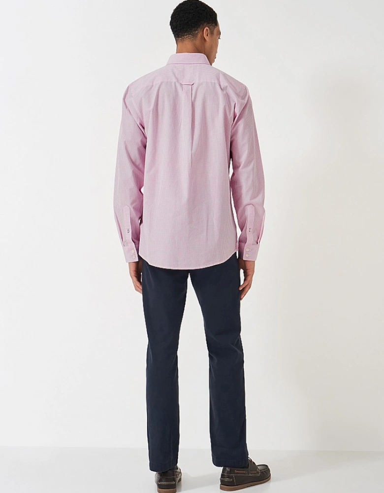 Men's Crew Classic Micro Gingham Shirt Heritage Pink/White