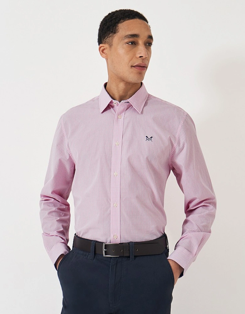 Men's Crew Classic Micro Gingham Shirt Heritage Pink/White