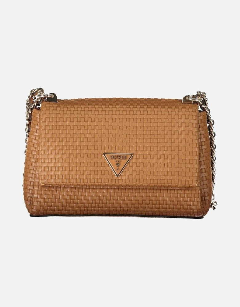 Leather Quilted Crossbody Bag Women - Brown Handbags