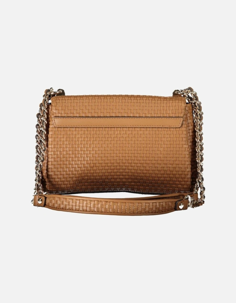 Leather Quilted Crossbody Bag Women - Brown Handbags