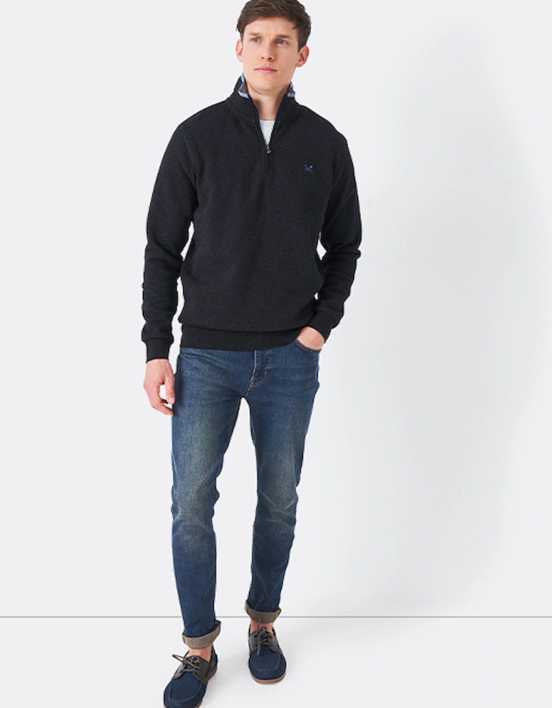 Men's Classic Half Zip Black