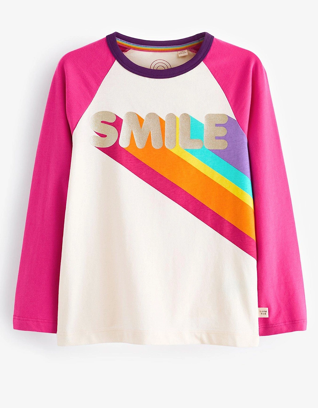 Smile Logo Long Sleeve T-Shirt - Pink