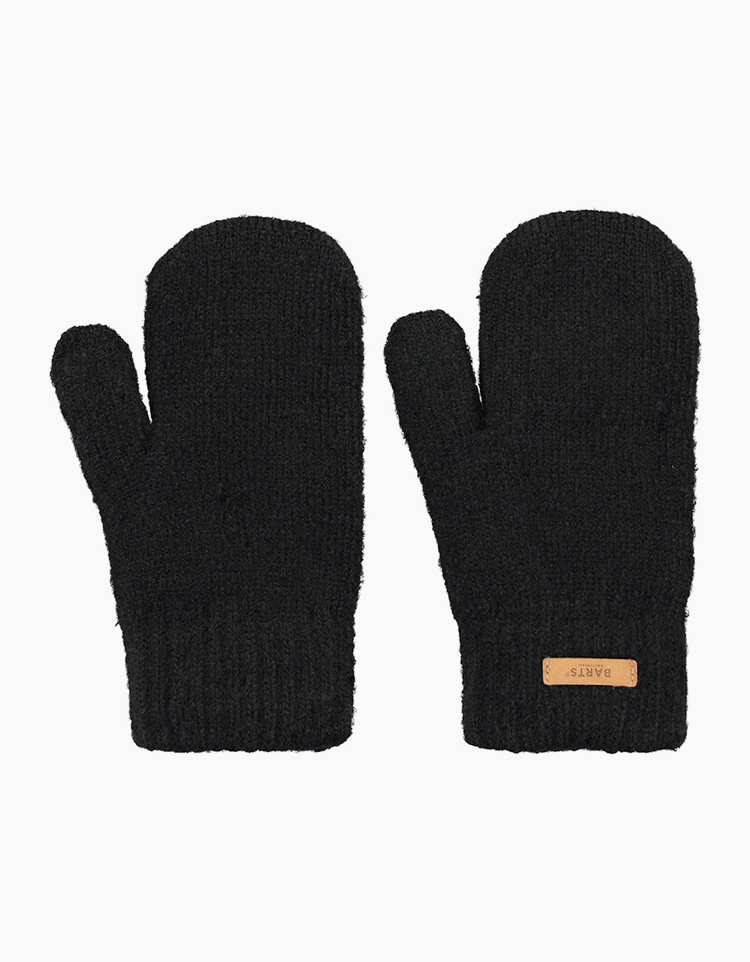 Barts Women's Black Witzia Comfy Knitted Fleece Lines Mittens - Size: One Size