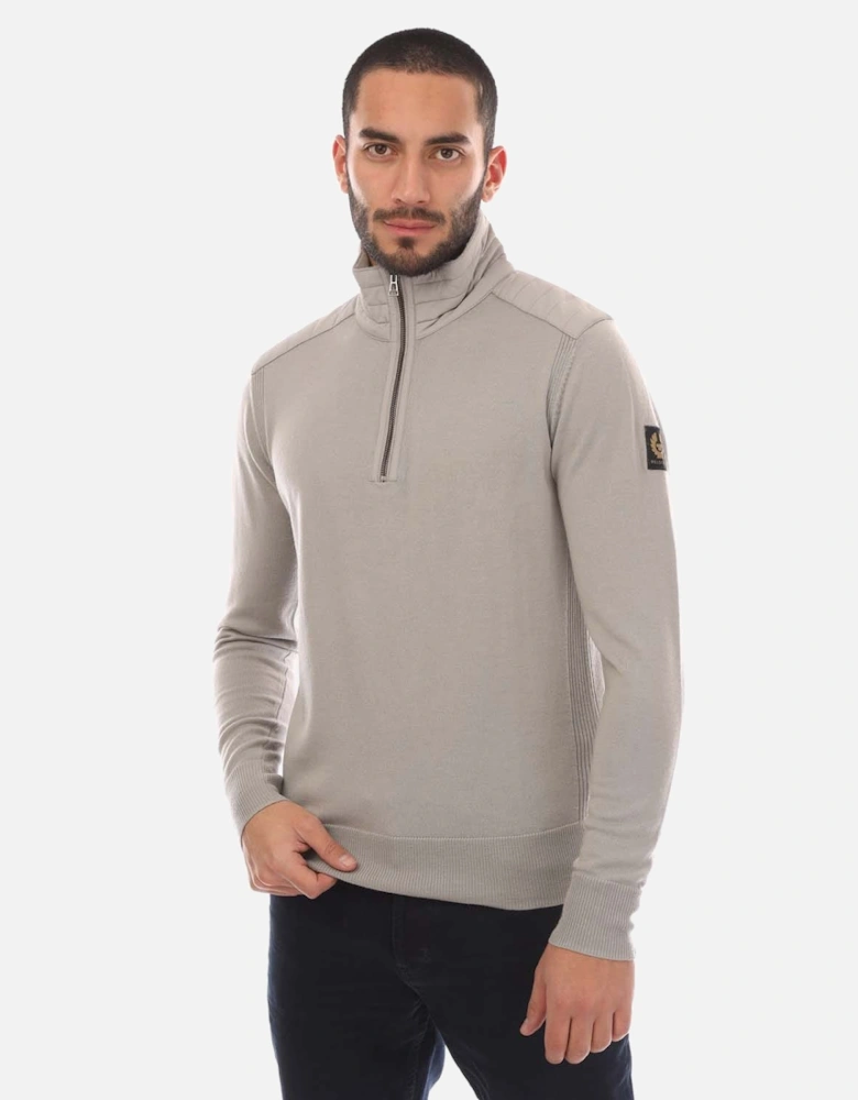 Merino Wool Kilmington Quarter Zip Jumper