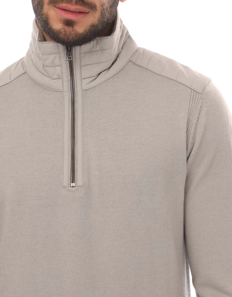 Merino Wool Kilmington Quarter Zip Jumper