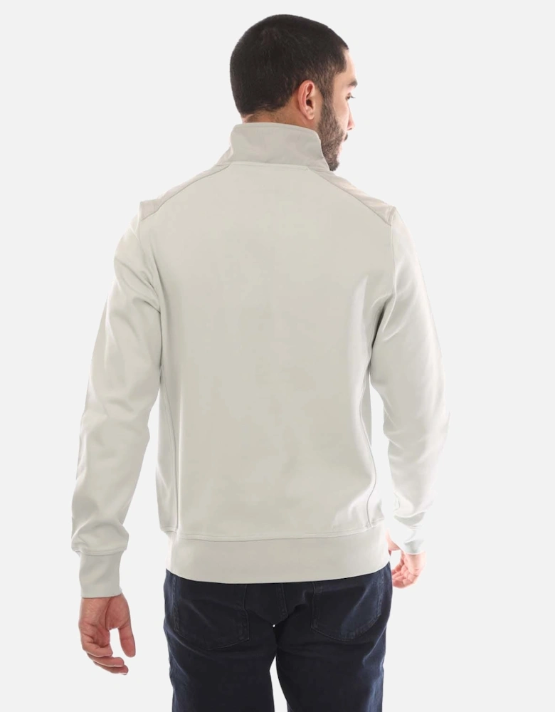 Cotton Fleece Alloy Quarter Zip Sweatshirt