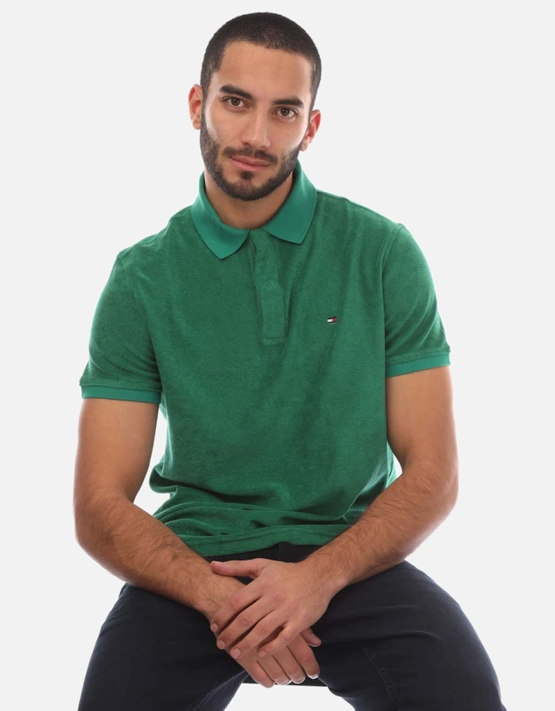 Micro Towelling Regular-Fit Polo Shirt