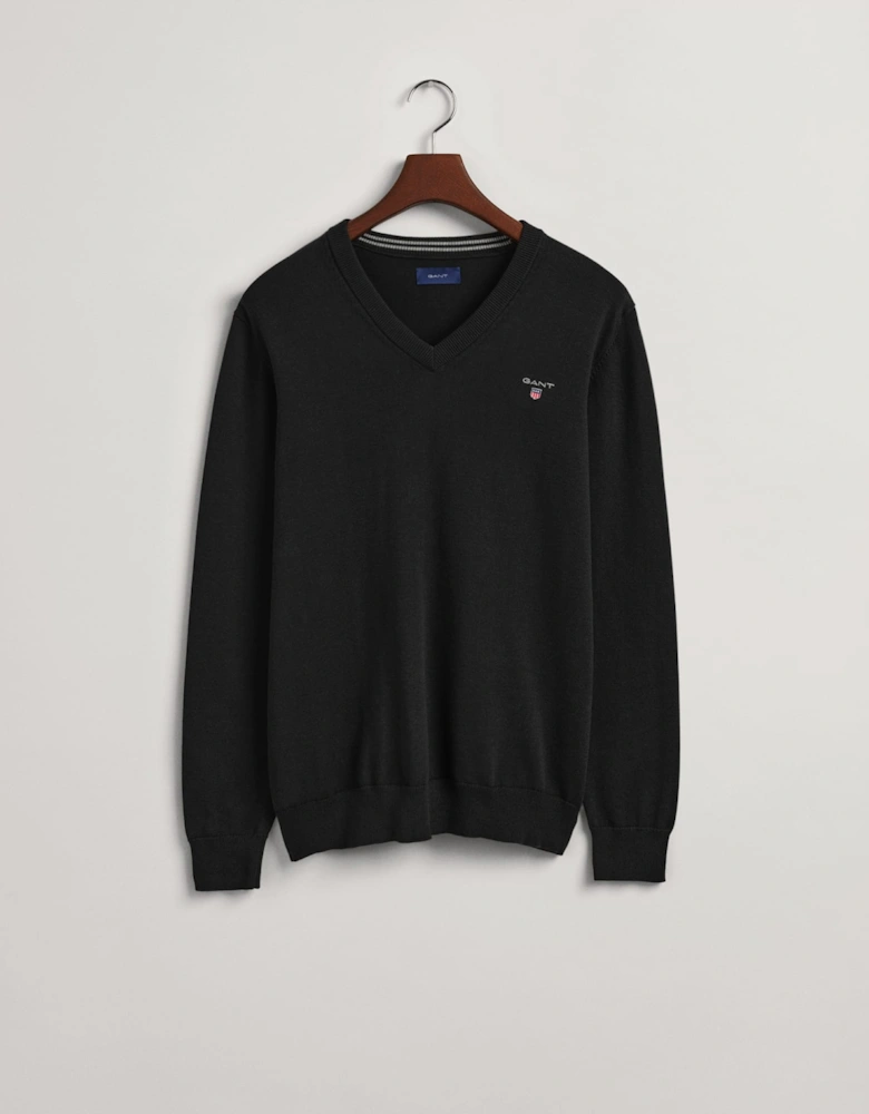 Mens Classic Cotton V-Neck Sweatshirt