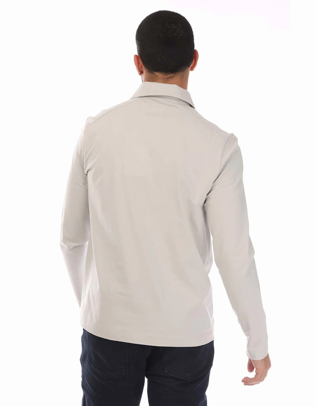 Stretch Cotton Challenger Long Sleeve Polo Shirt