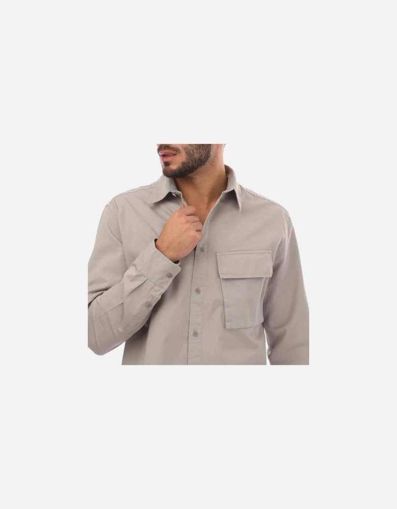 Garment Dye Cotton Scale Shirt