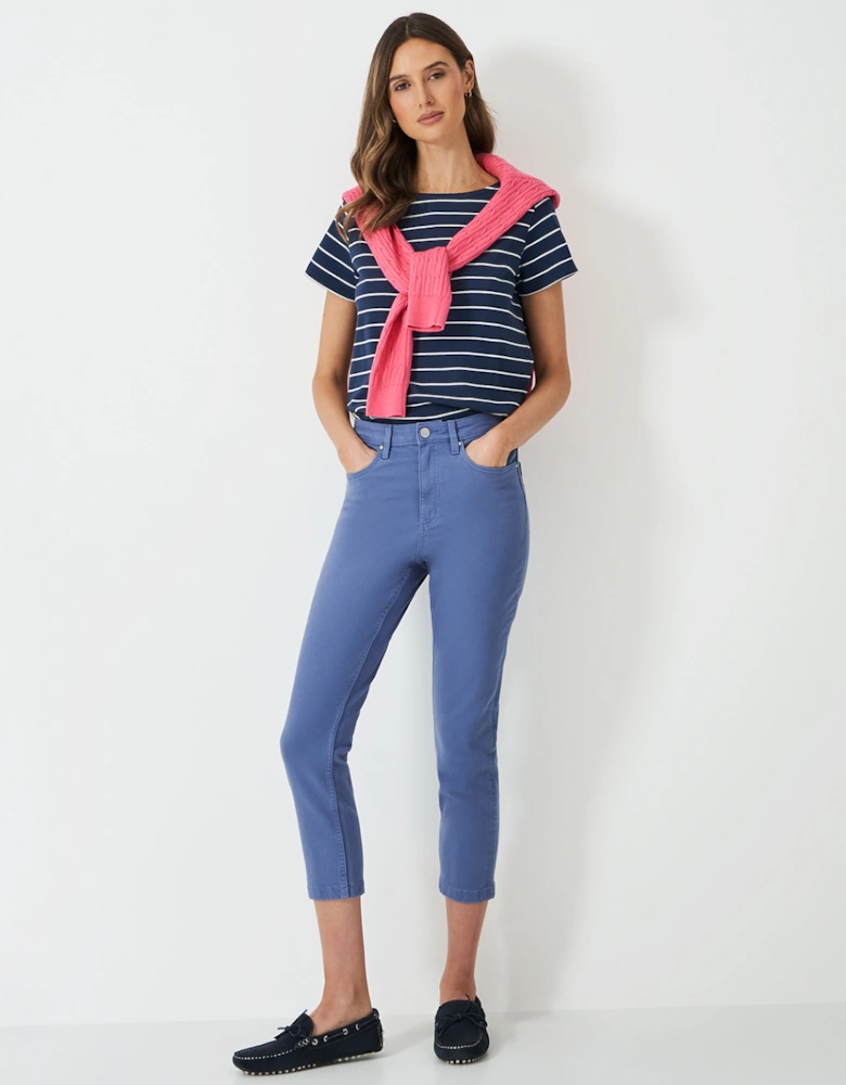 Women's Cropped Jeans Blue