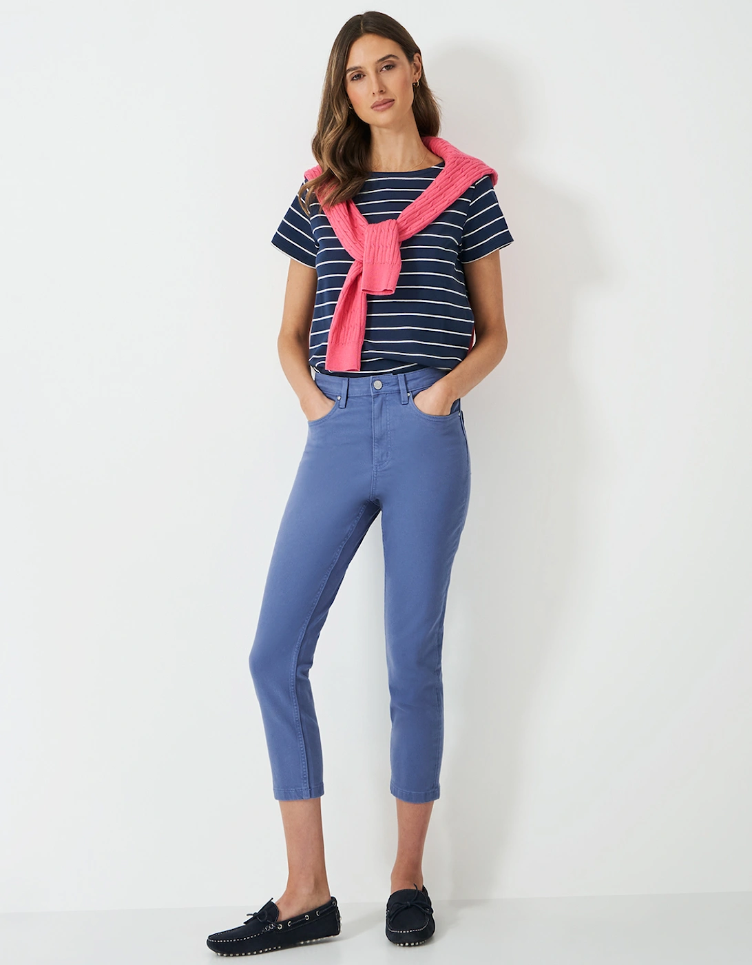 Women's Cropped Jeans Blue