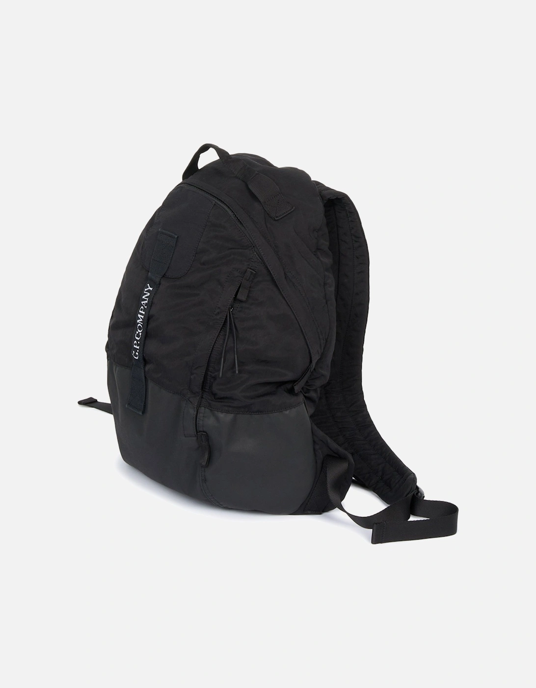 Nylon B Rounded Backpack Black