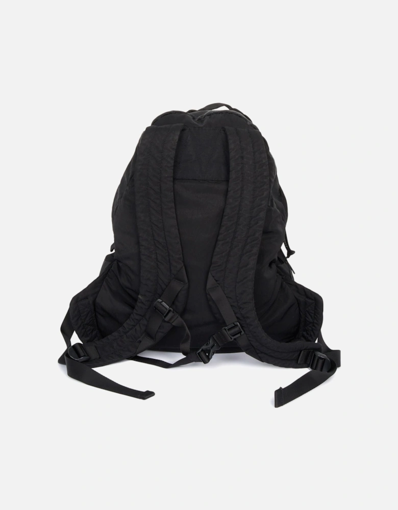 Nylon B Rounded Backpack Black