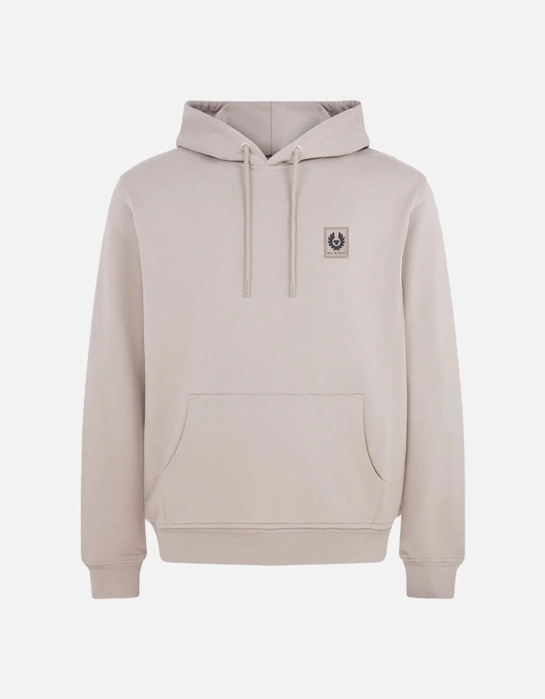 Patch Logo Hooded Top Taupe