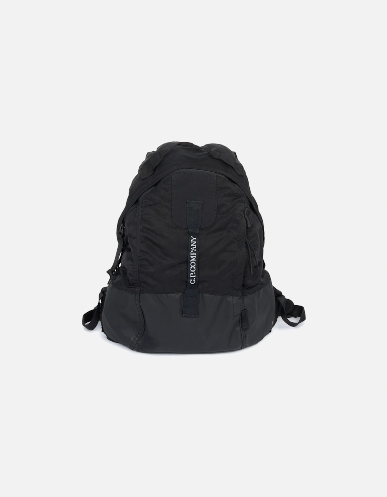 Nylon B Rounded Backpack Black