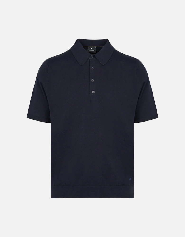 PS Knitted Polo Shirt Navy