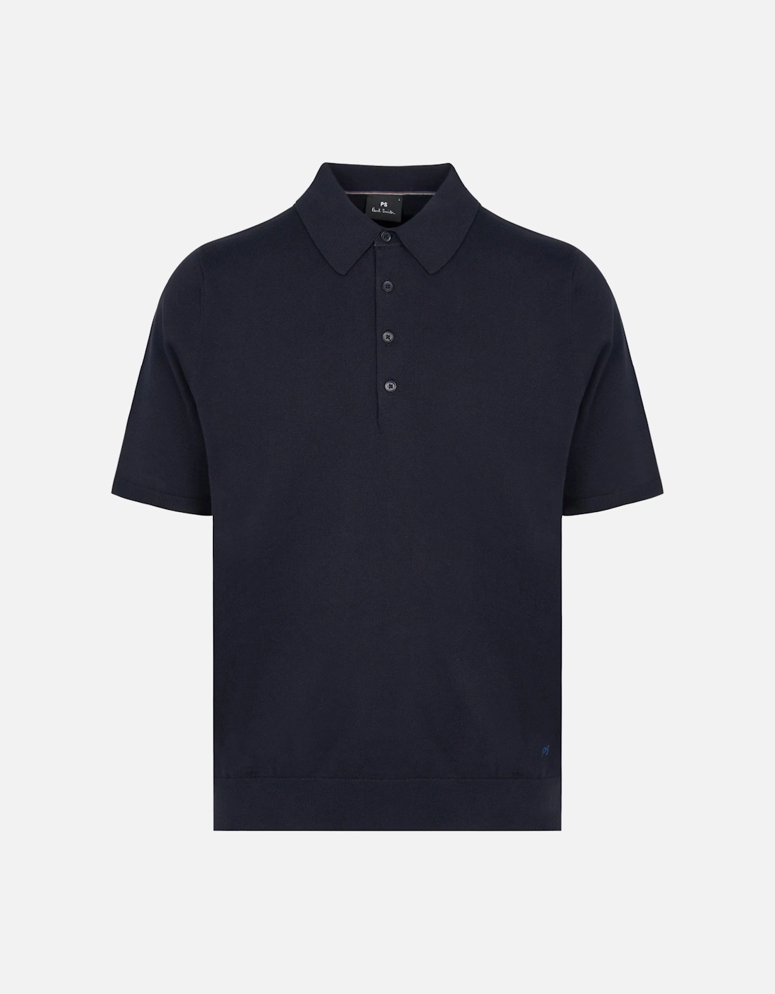 PS Knitted Polo Shirt Navy, 3 of 2