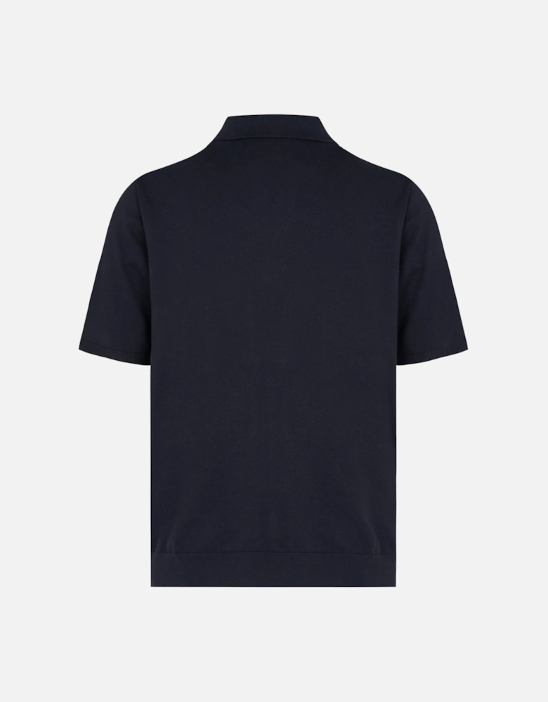 PS Knitted Polo Shirt Navy