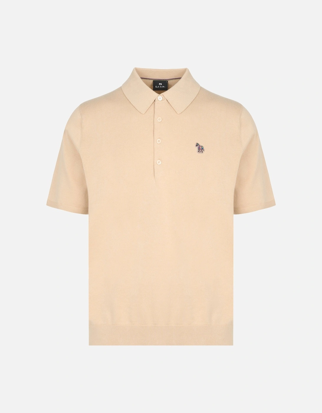 PS Knitted Polo Shirt Beige, 3 of 2