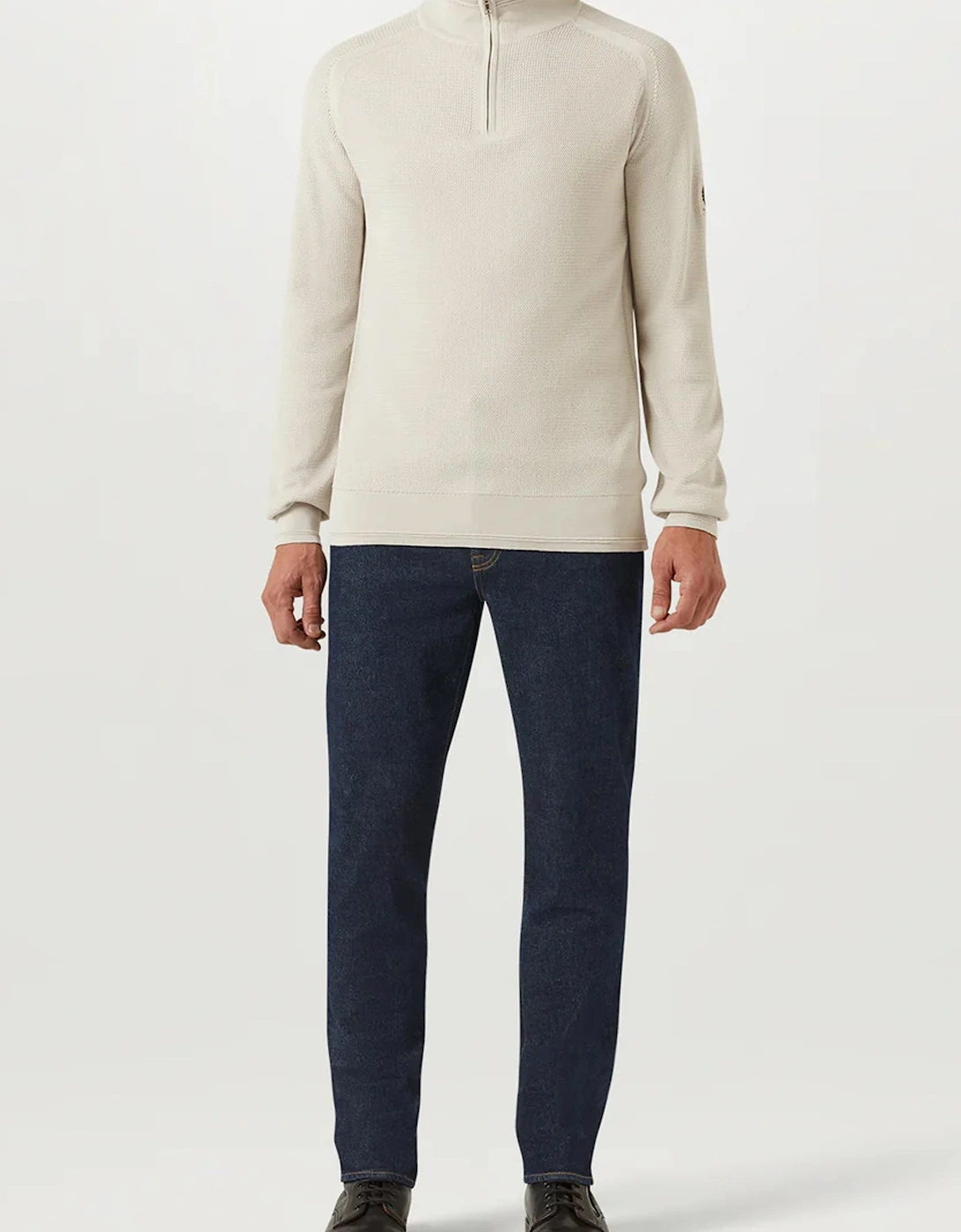 Guide Quarter Zip Sweater Light Beige