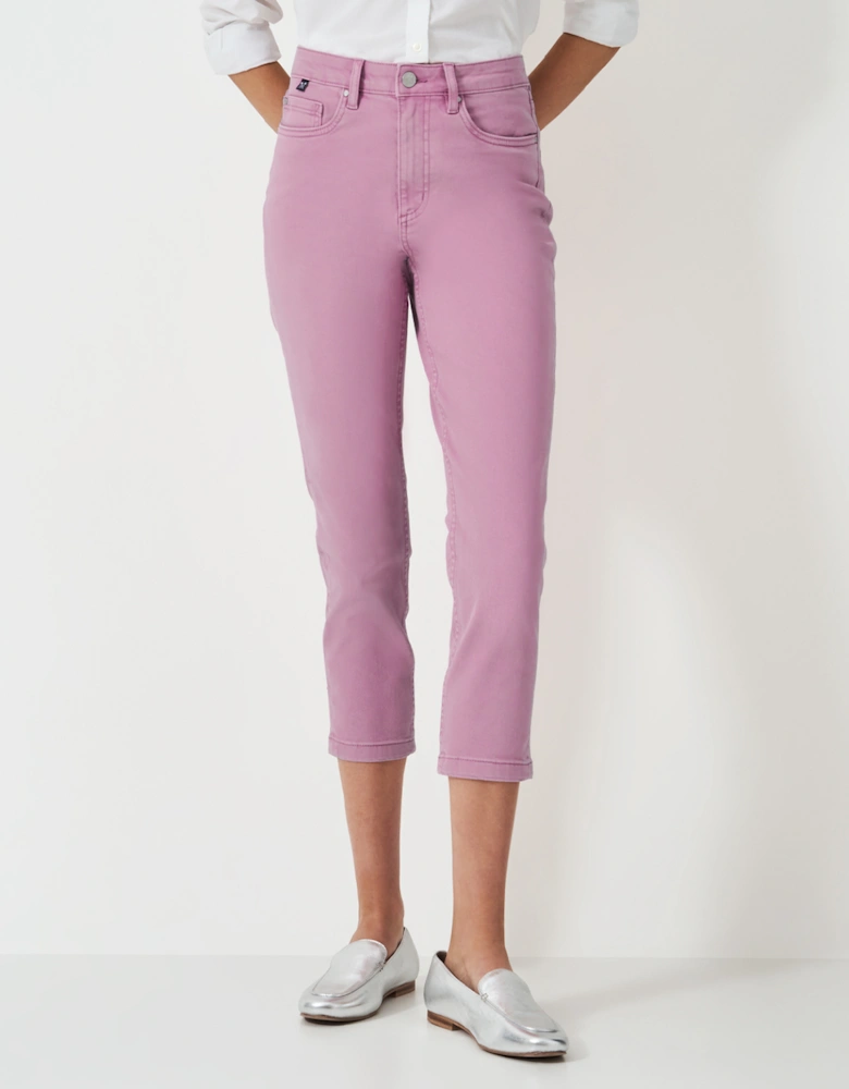 Women's Cropped Jeans Mauve Orchid