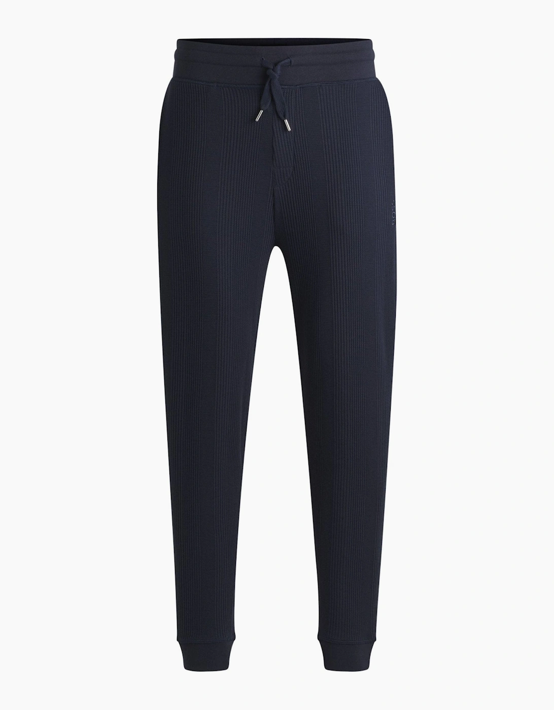Hugo Boss Men's Black Waffle Structure Jogging Bottoms, Dark Blue - Size: 35/34/32/40/Regular