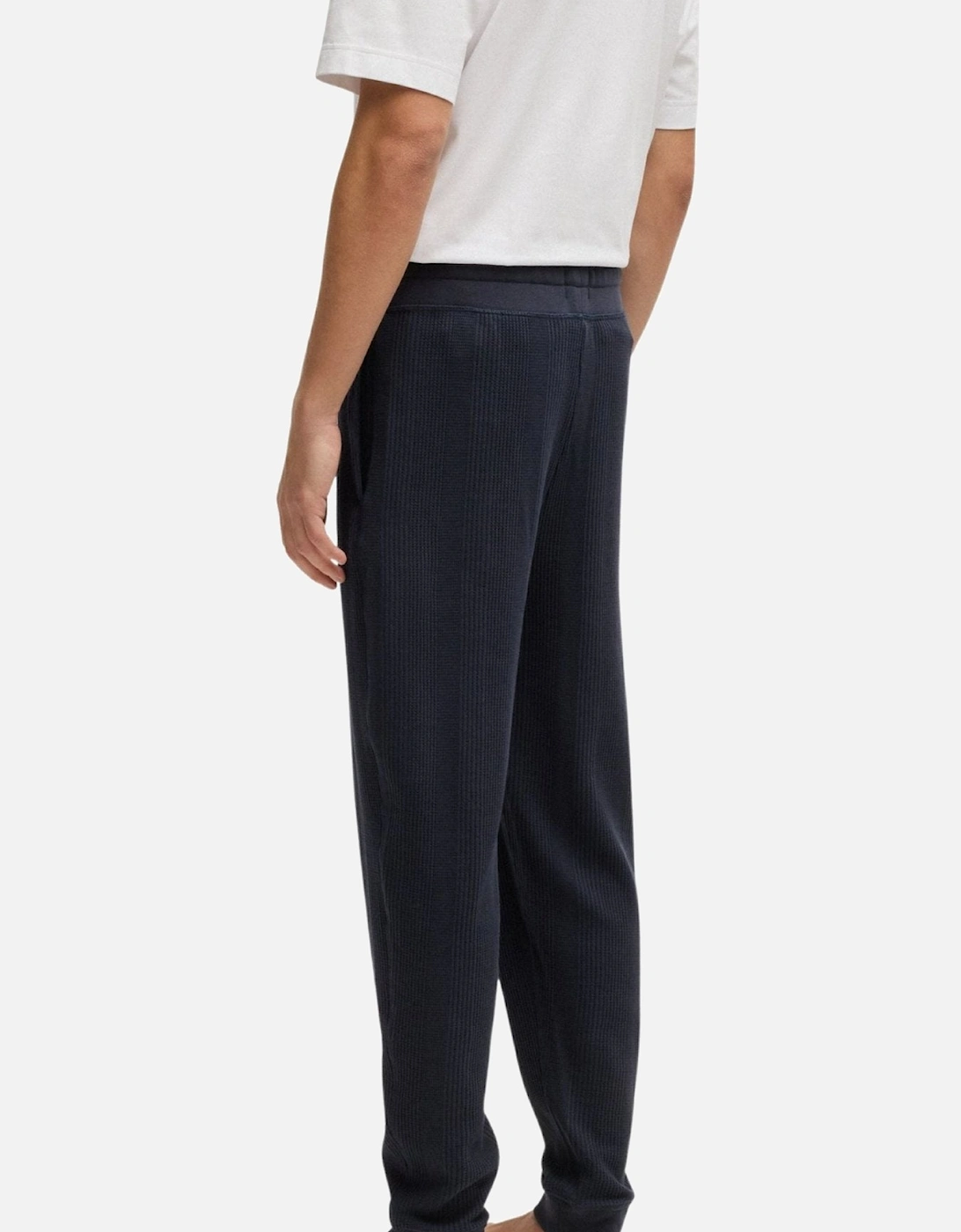 Waffle Structure Jogging Bottoms, Dark Blue