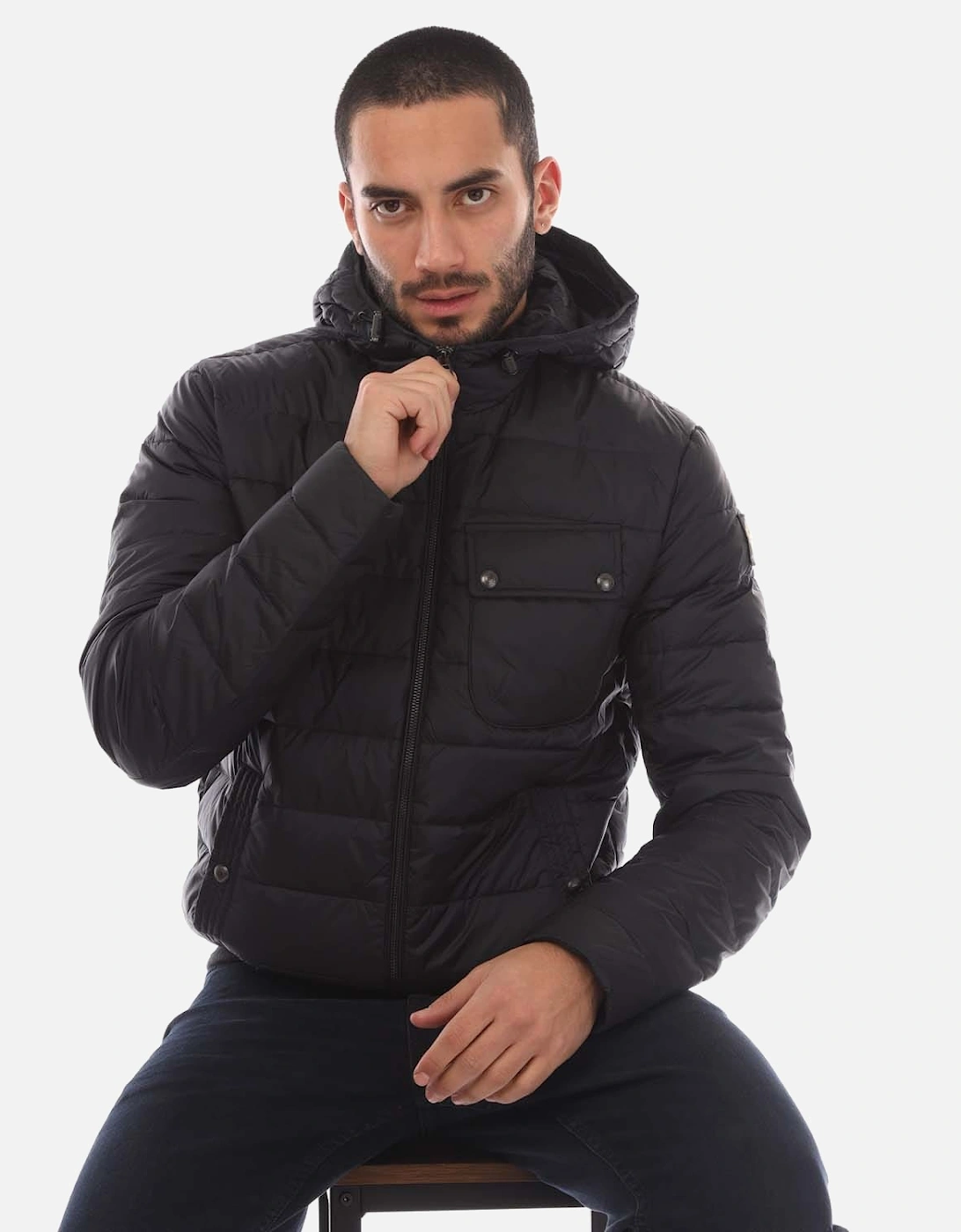 Down Filled Nylon Streamline Jacket