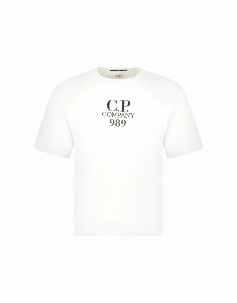 20/1 Jersey Boxy Logo T-Shirt White