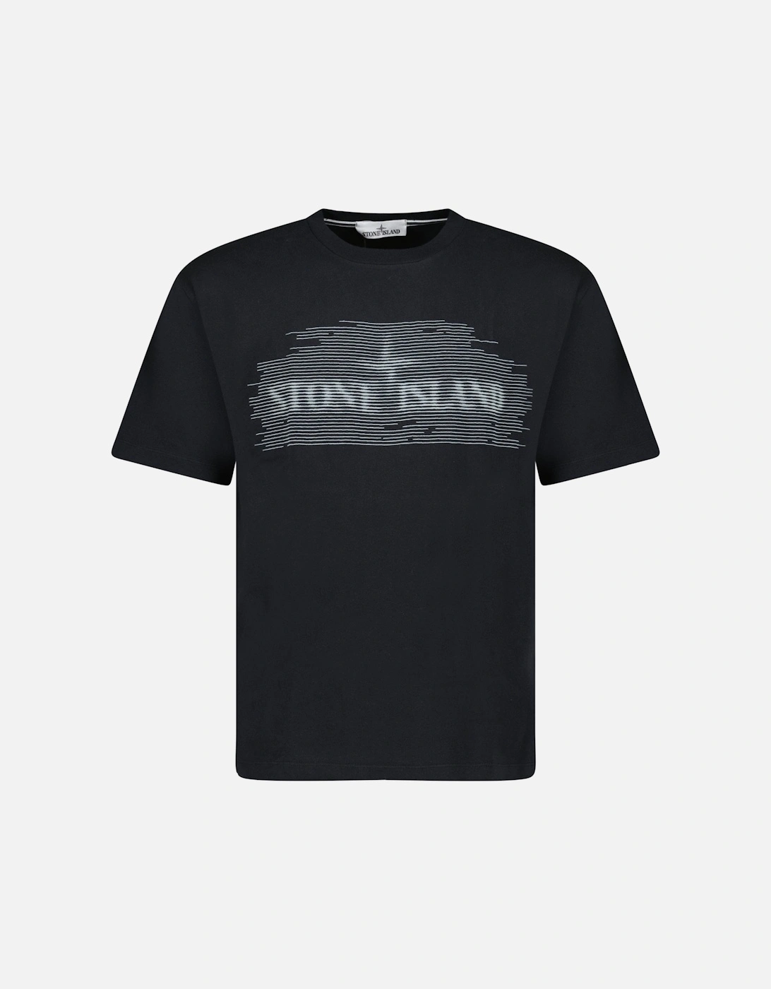 24/2 'Optical One' Print T-Shirt Black, 5 of 4