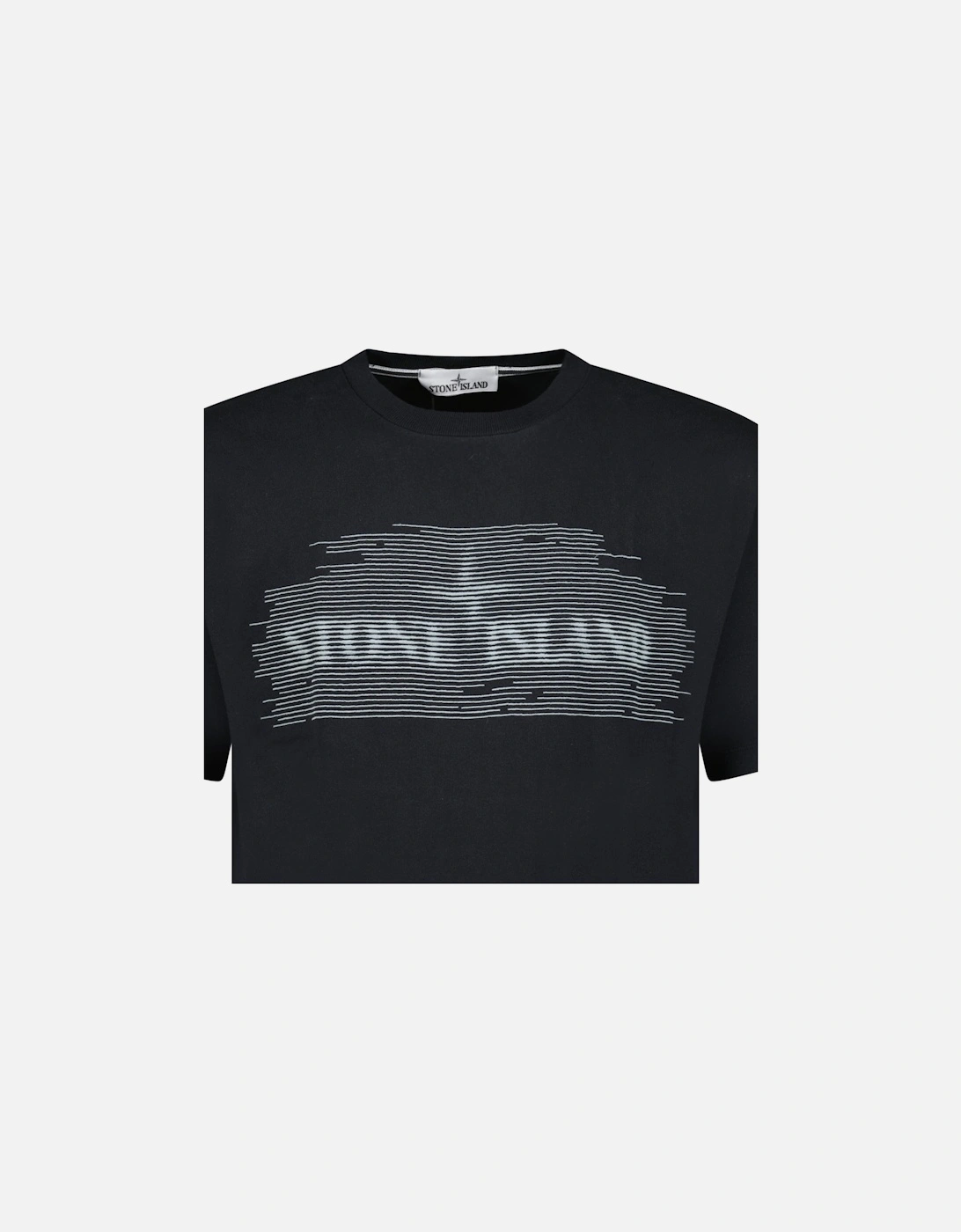 24/2 'Optical One' Print T-Shirt Black