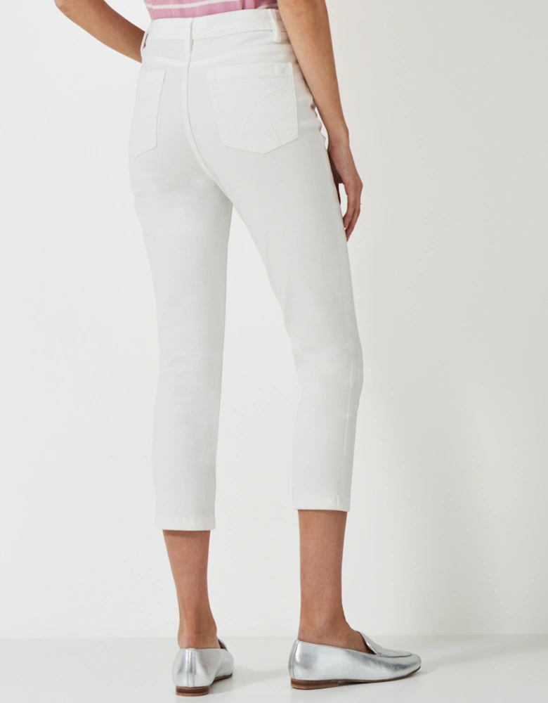 Women's Cropped Jeans White