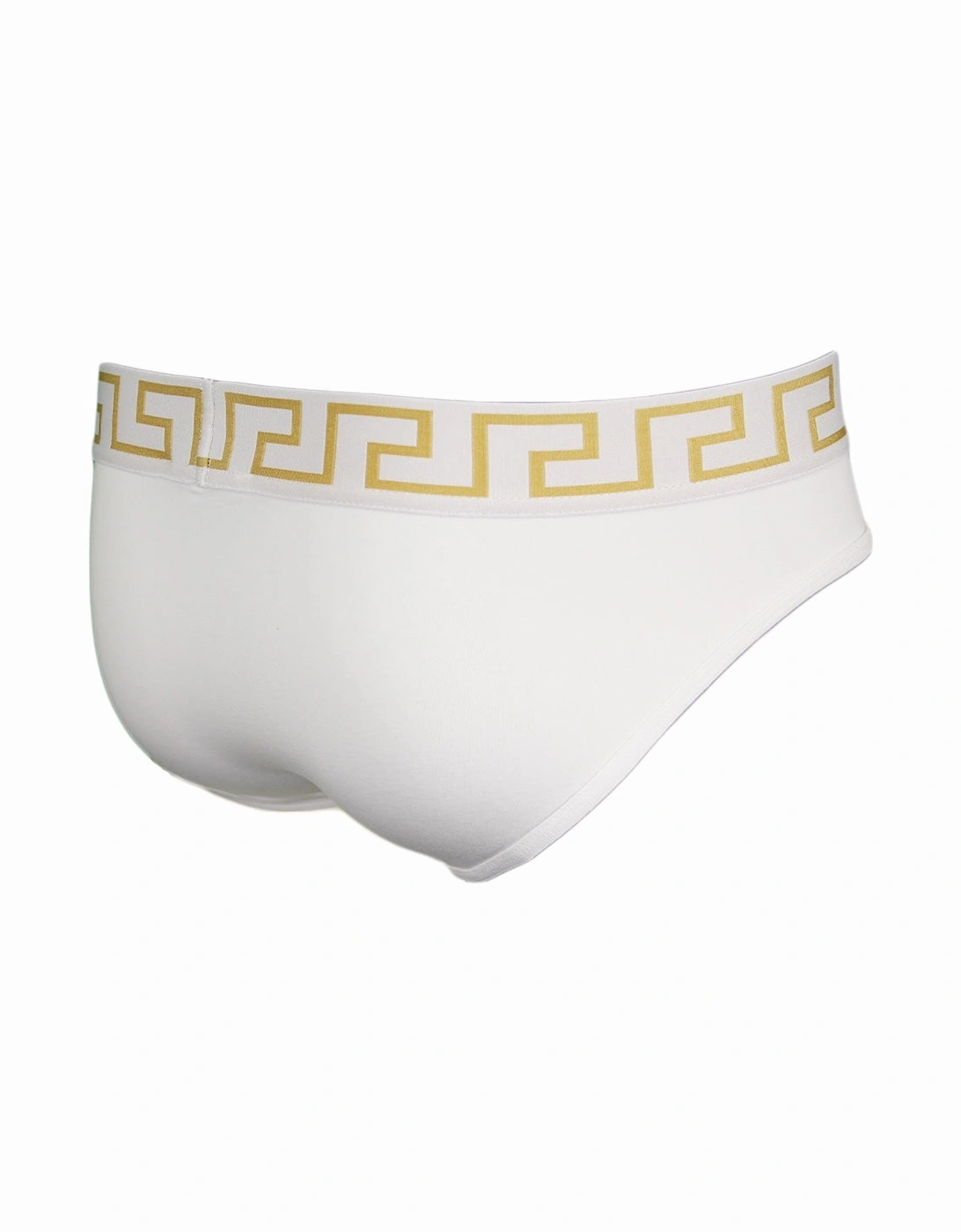 2-Pack Greca Border Low-Rise Briefs, White