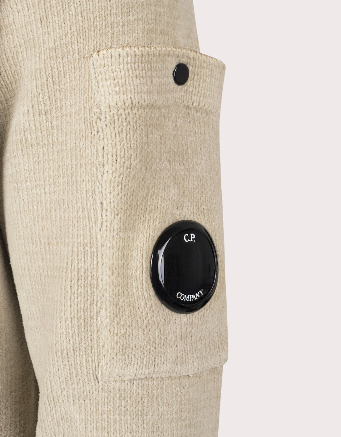 Chenille Cotton Polo Collar Knit Jumper