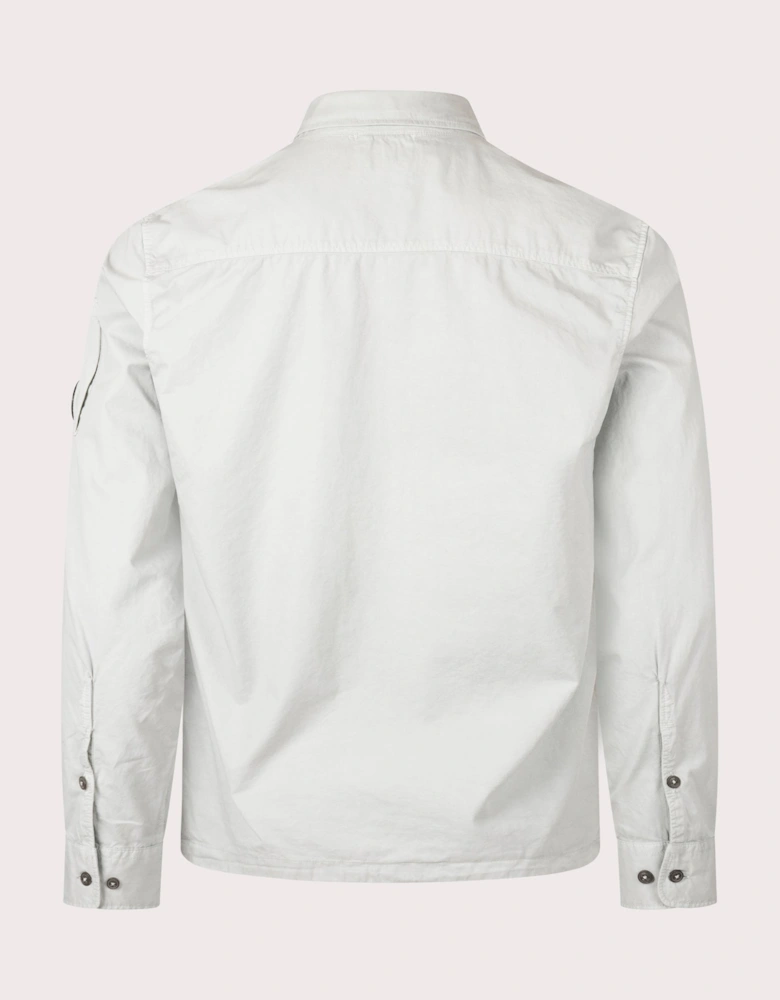 Organic Gabardine Zip Through Overshirt