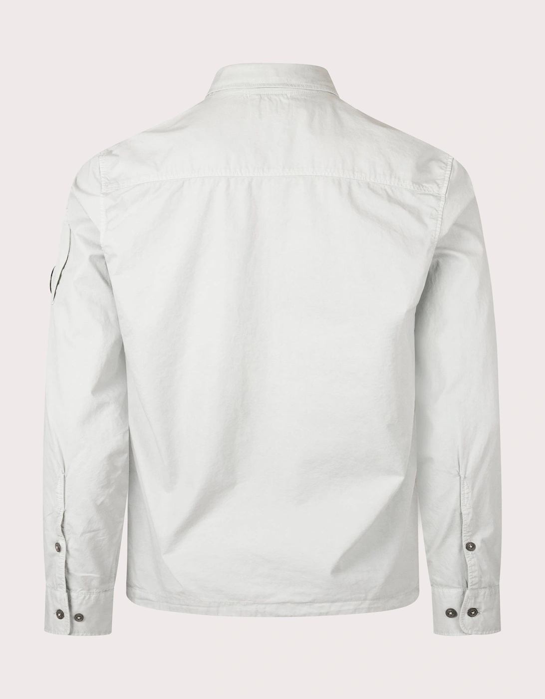 Organic Gabardine Zip Through Overshirt