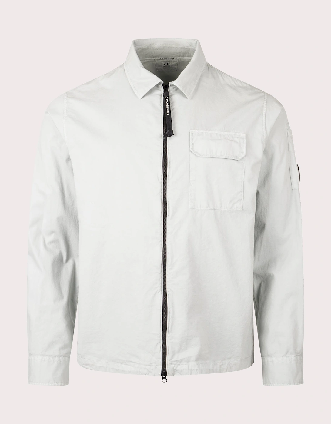 Organic Gabardine Zip Through Overshirt