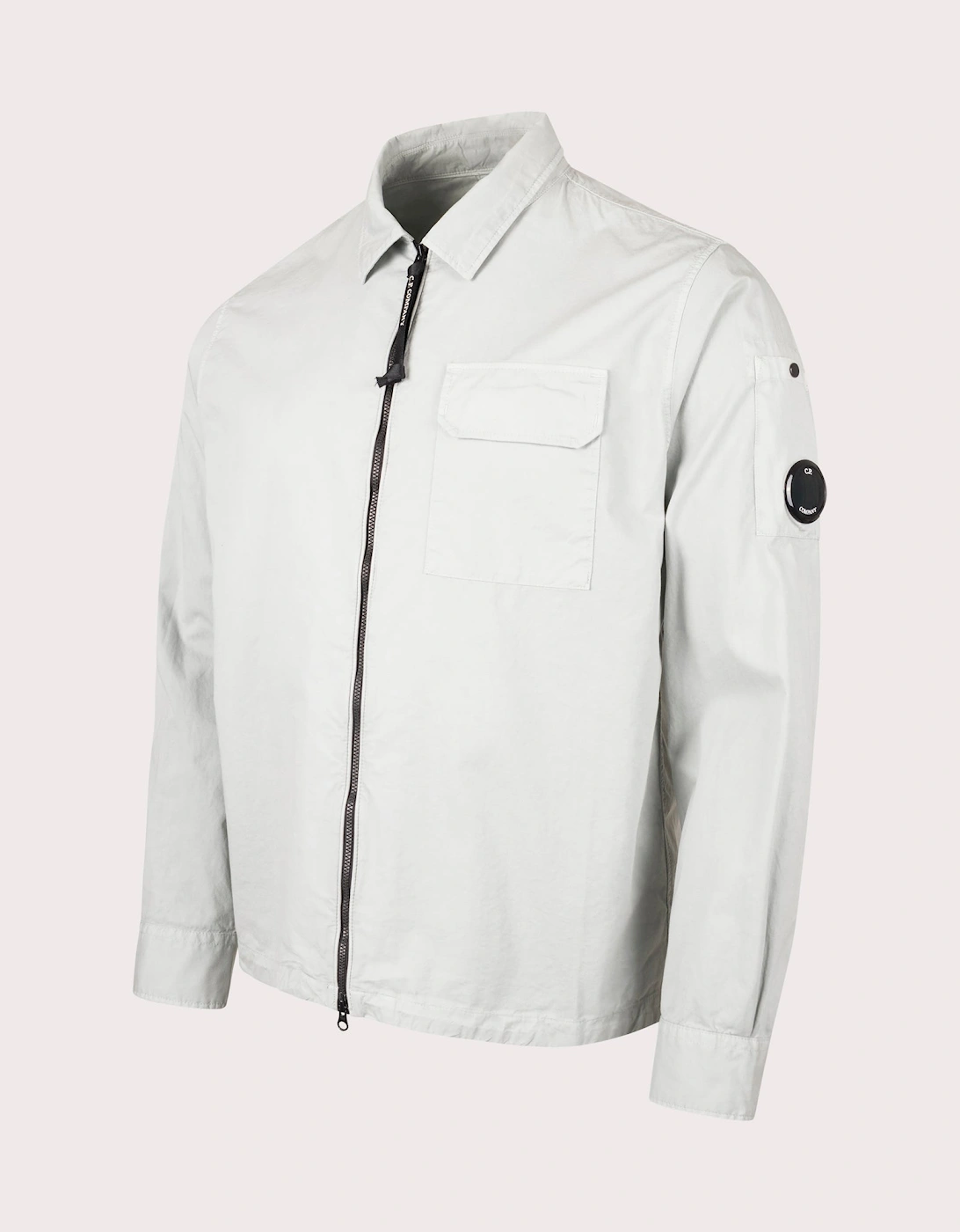 Organic Gabardine Zip Through Overshirt, 5 of 4