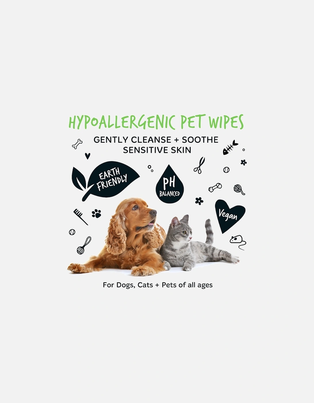 Pet Wipes Bio-Degradable 20 Pack (Travel)