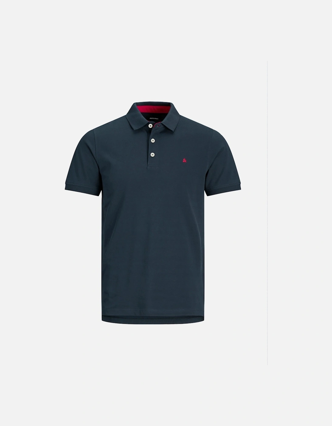 Essentials Paulos Short Sleeve Polo Navy Blazer Tonal/True Red