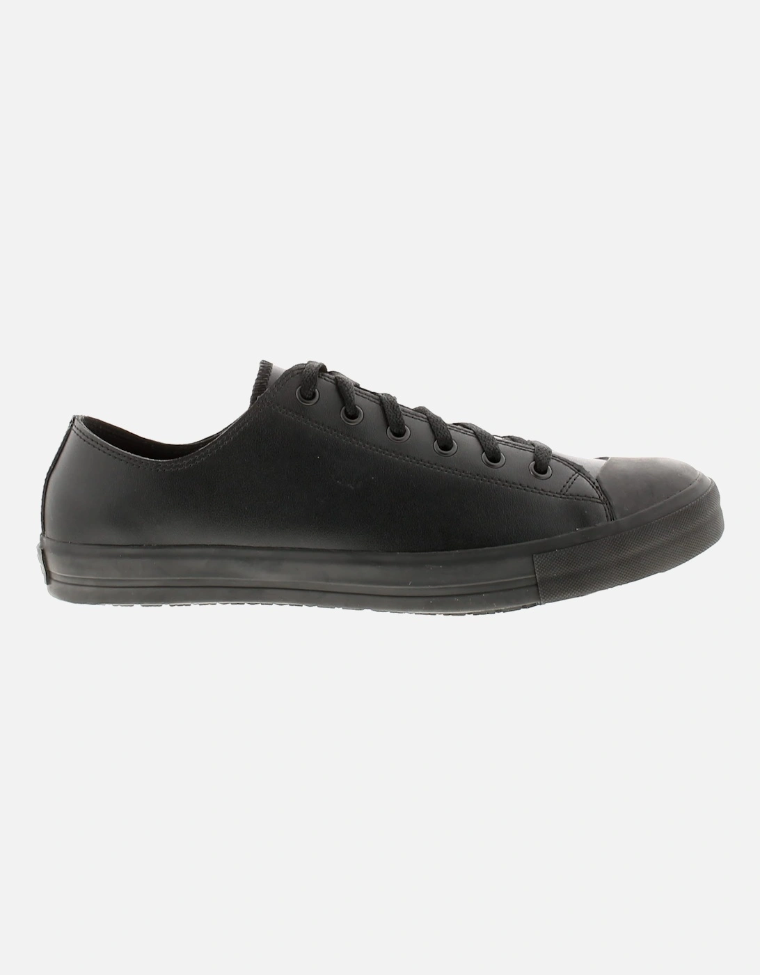 Trainers Mens Unisex delray Leather Lace Up black UK Size