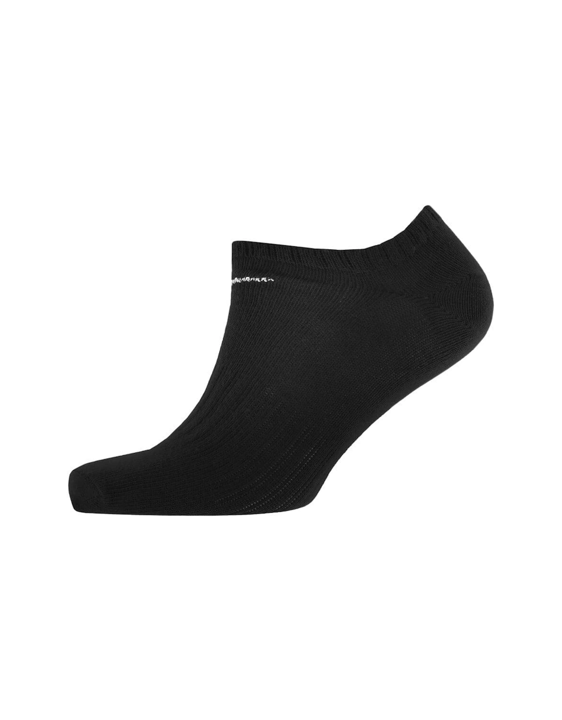 6 Pack No Show Trainer Socks Black