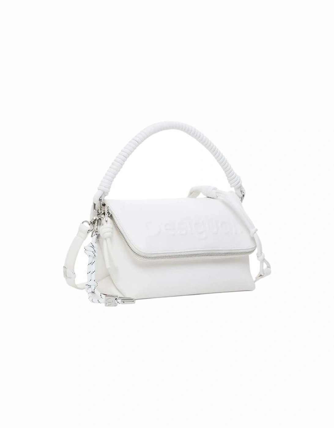 Desigual Women's White Medium Polyurethane Handbag With Top Handle - - Size: One Size