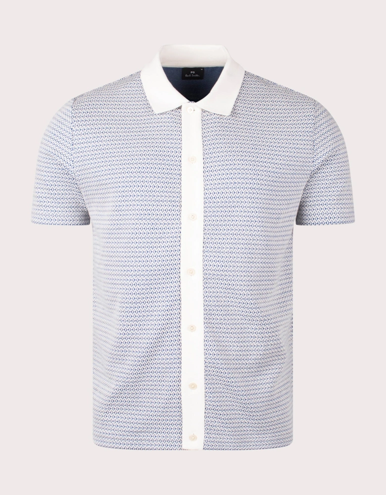 Button Front Polo Shirt