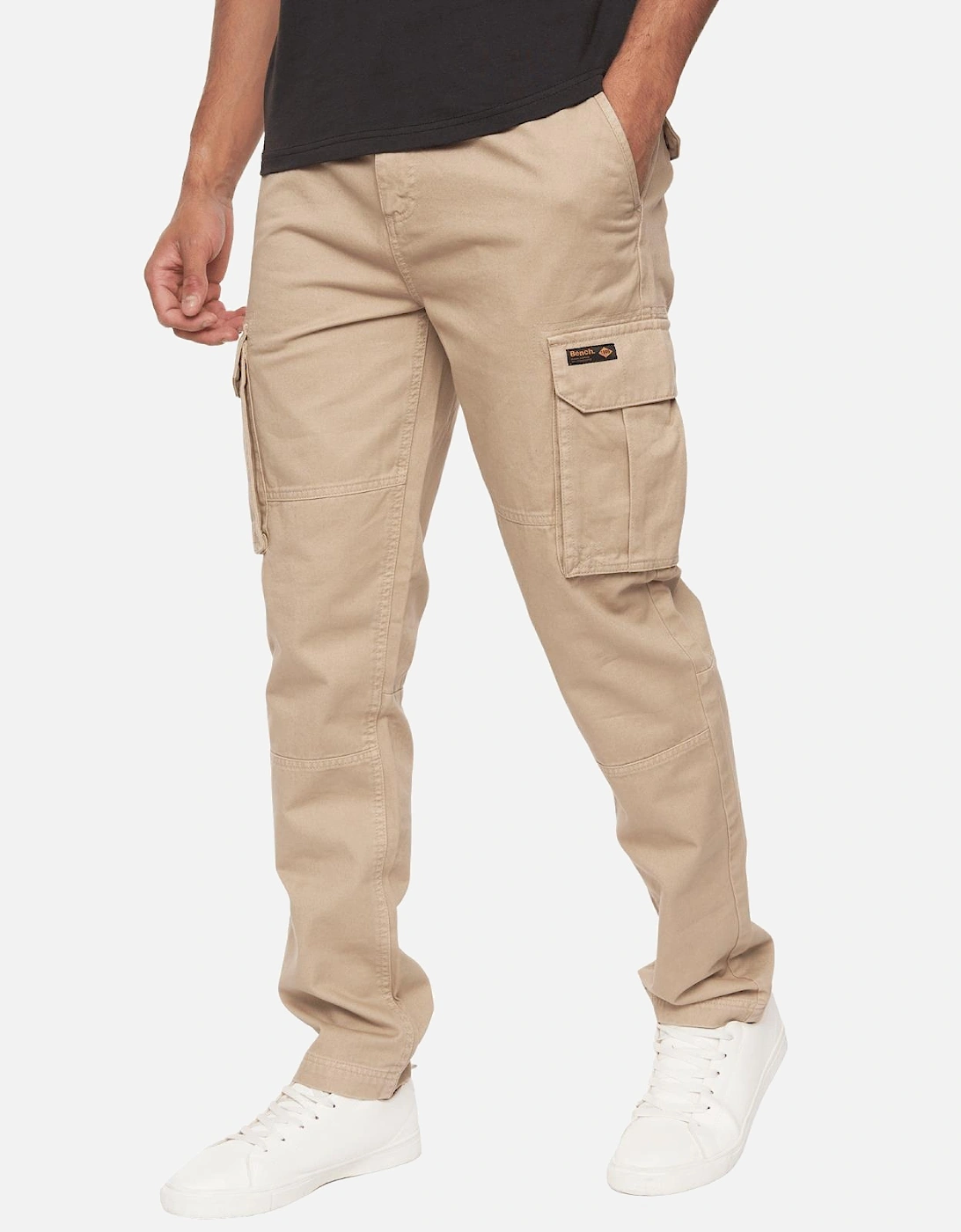 Mens Sergei Multi Pocket Cotton Cargo Pants, 2 of 1