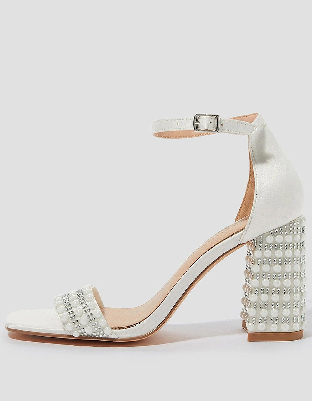 Bridal Penelope Pearl Heeled Sandals - Cream, 2 of 1