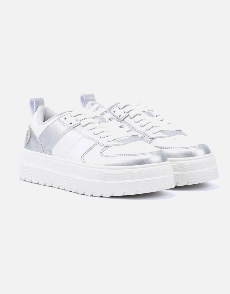 Hugo Lyssa Tennis Women's White/Silver Trainers