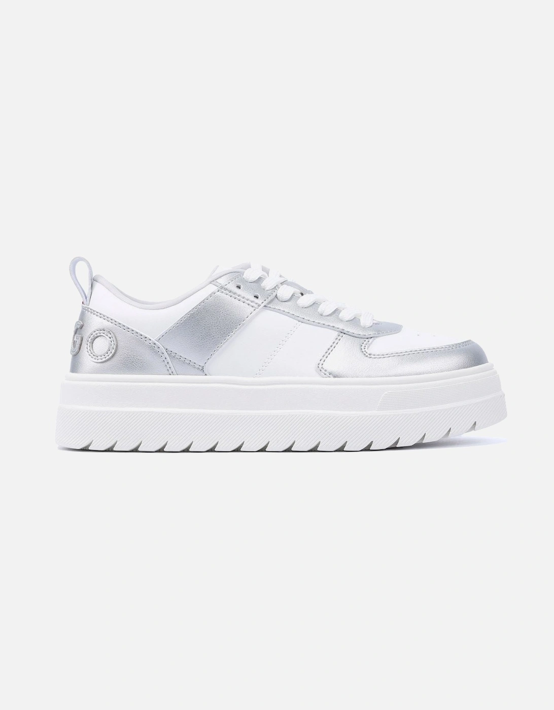 Hugo Lyssa Tennis Women's White/Silver Trainers